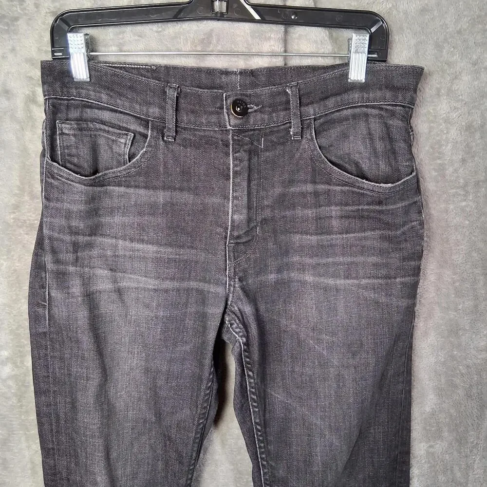 Paige Lennox Slim Straigh Jeans Mens 32x32 Black Wash Designer Denim Sample Tags - Picture 3 of 9